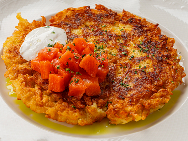 Драники с слососем